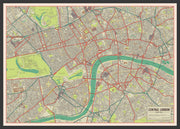 UK01751_S_WDBLA - Vintage Map of London Poster