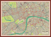 UK01751_M_PINOK - Vintage Map of London Poster