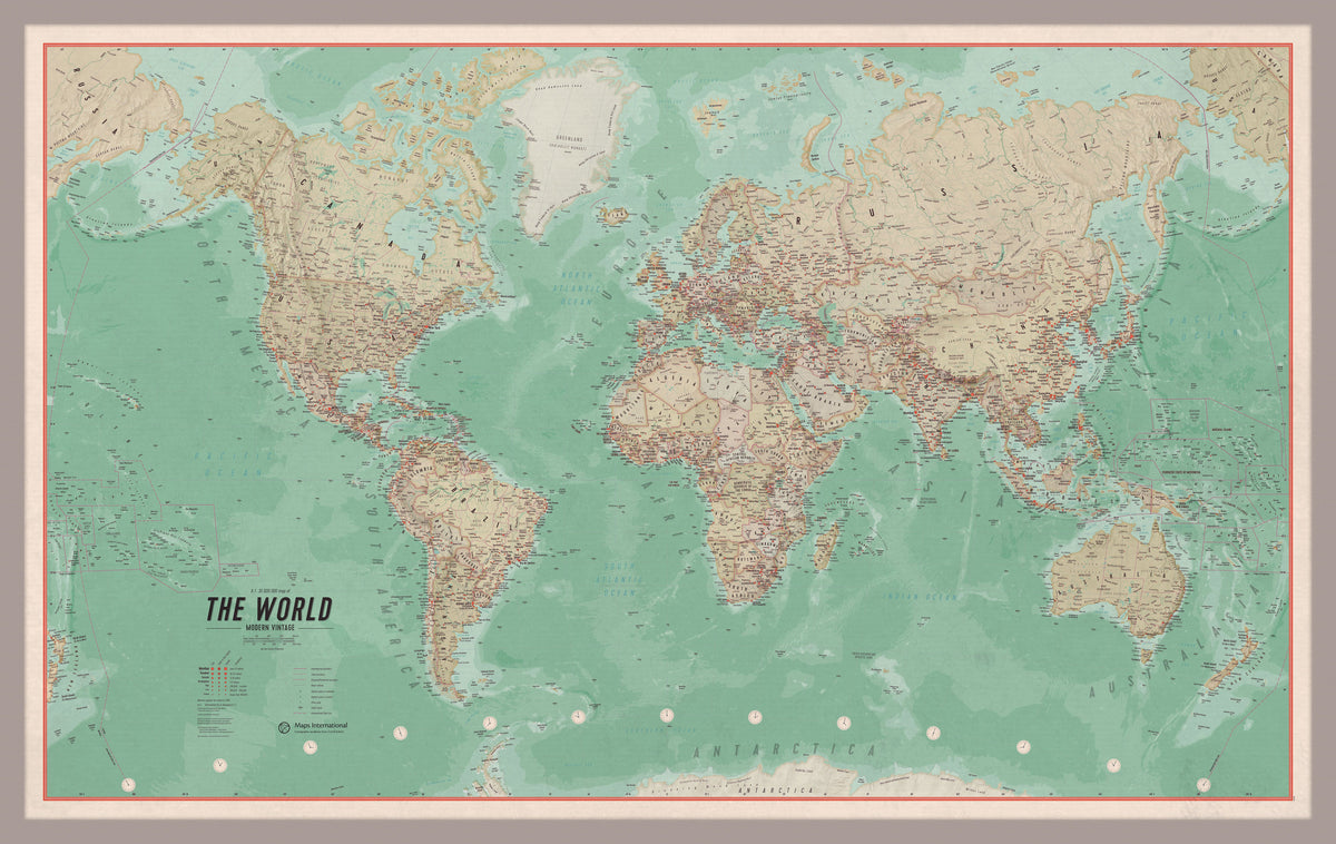 WM01752_S_PINAL - Small Vintage World Map Poster