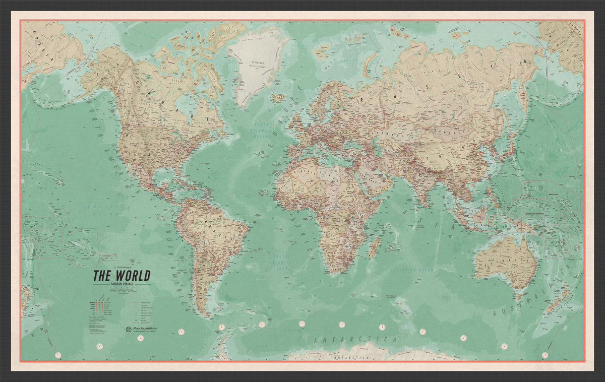 WM01752_S_WDBLA - Small Vintage World Map Poster