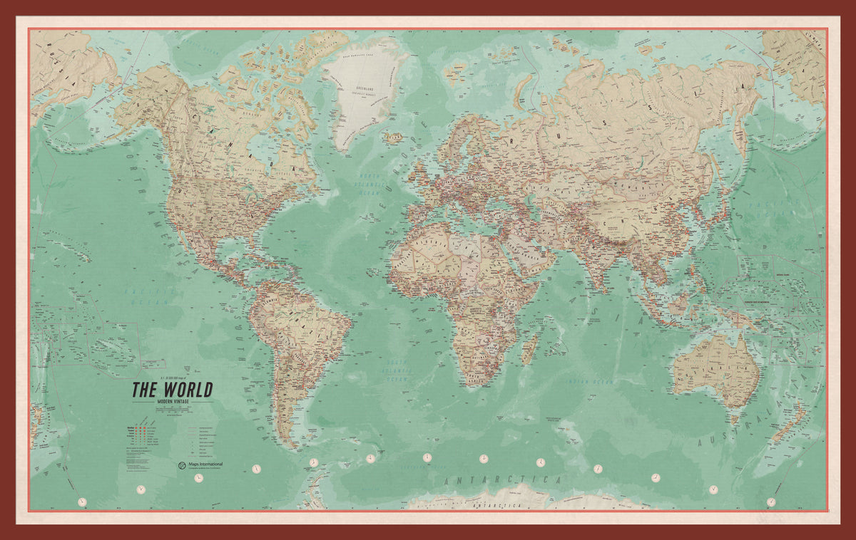 WM01752_S_PINOK - Small Vintage World Map Poster