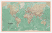 WM01752_S_BWWHI - Small Vintage World Map Poster