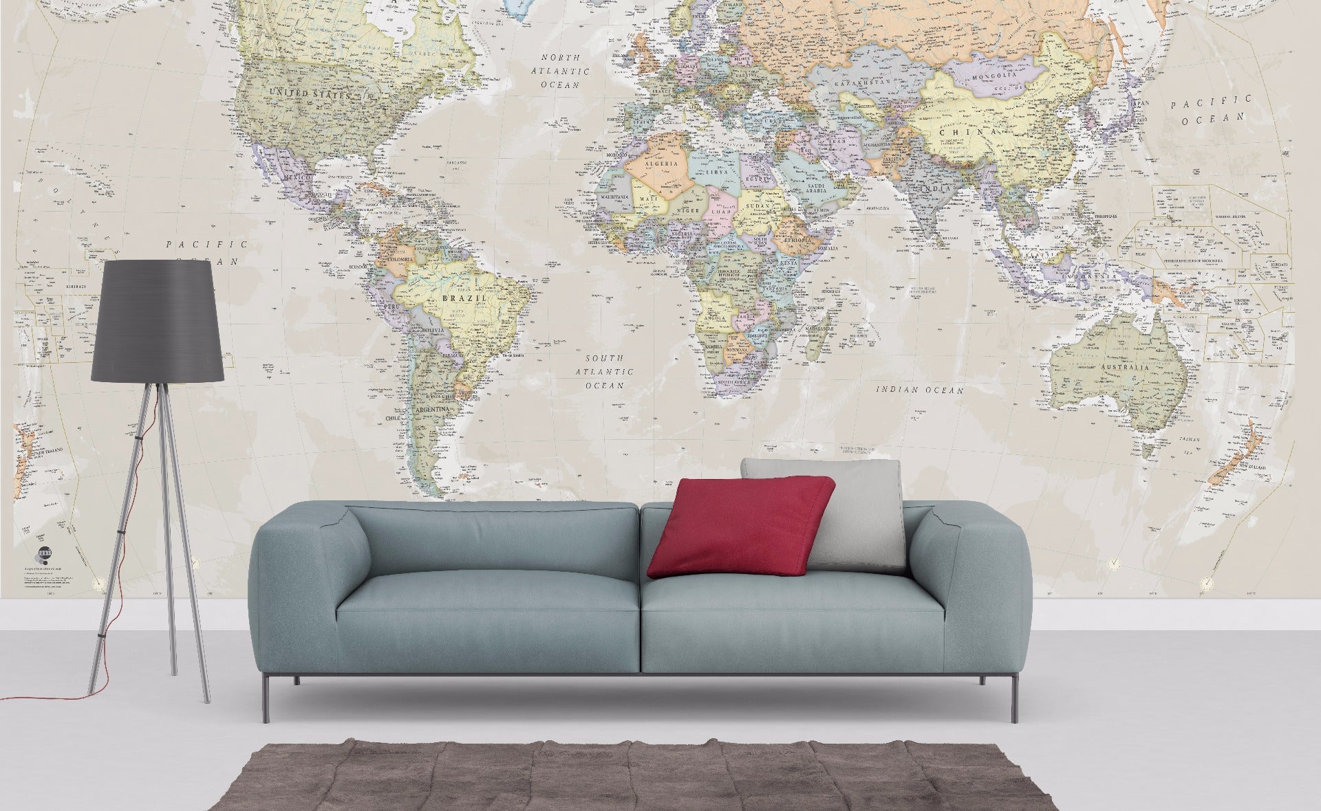 WP01548_X_WPSAM Classic World Map Wallpaper