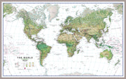 WM00402_H_LBDAL - World Wall Map Environmental White Ocean