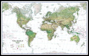 WM00402_L_LBDBL - World Wall Map Environmental White Ocean