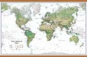 WM00402_L_CWDHB - World Wall Map Environmental White Ocean