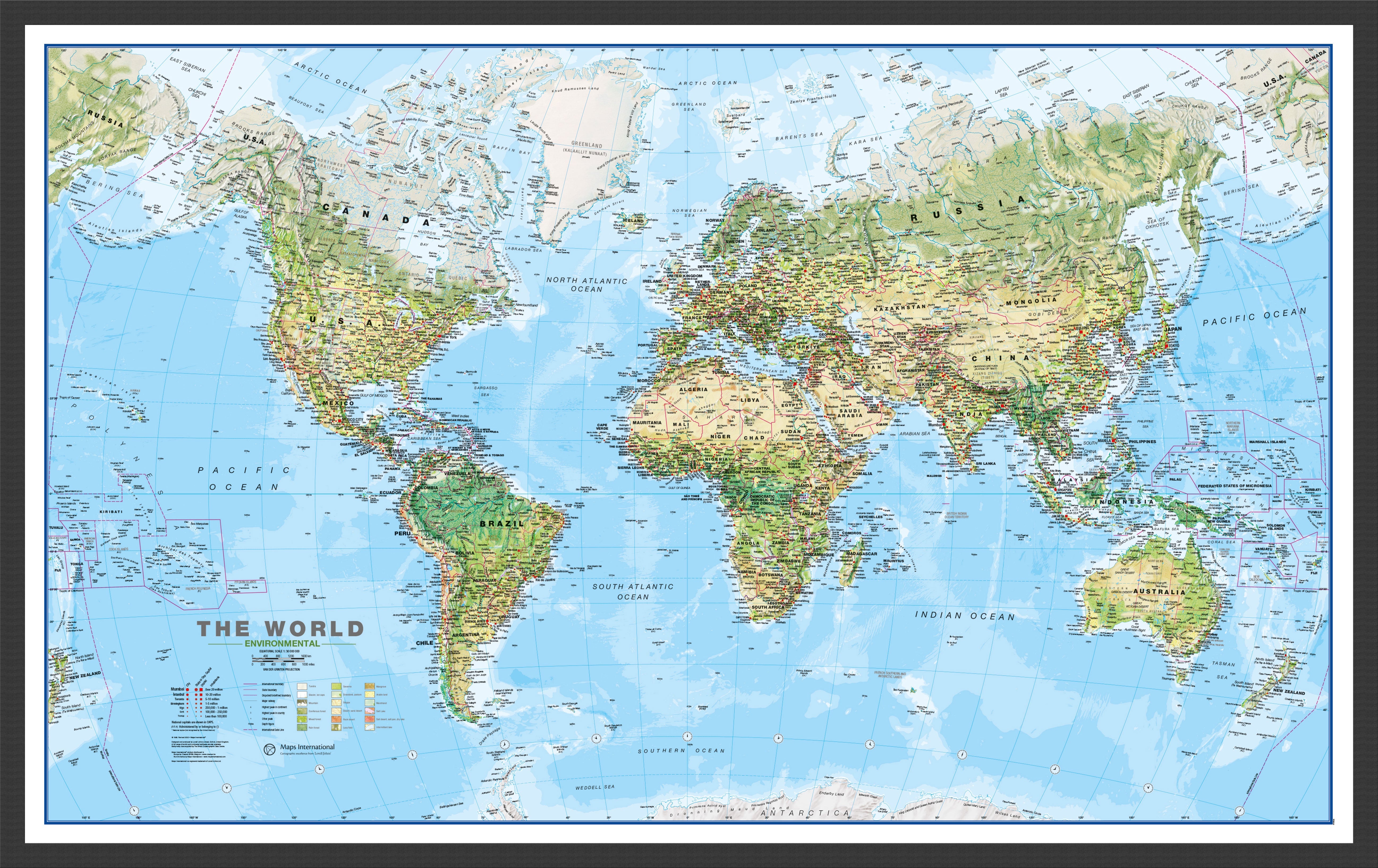 WM00008_H_LBDBL - World Wall Map Environmental