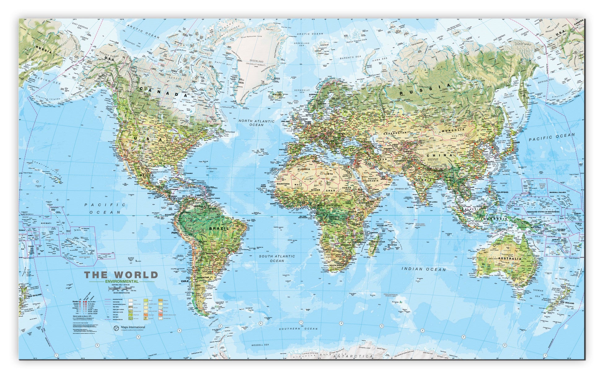 WM00008_H_CANVA - World Wall Map Environmental