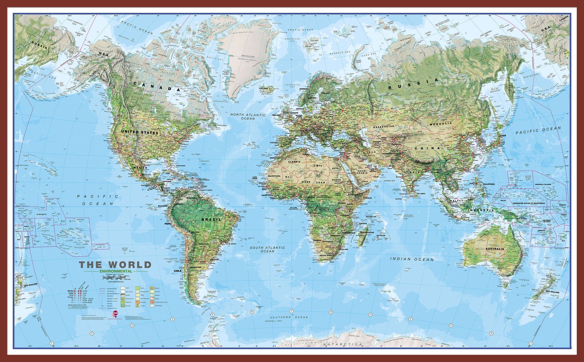 WM00008_L_LBDOK - World Wall Map Environmental