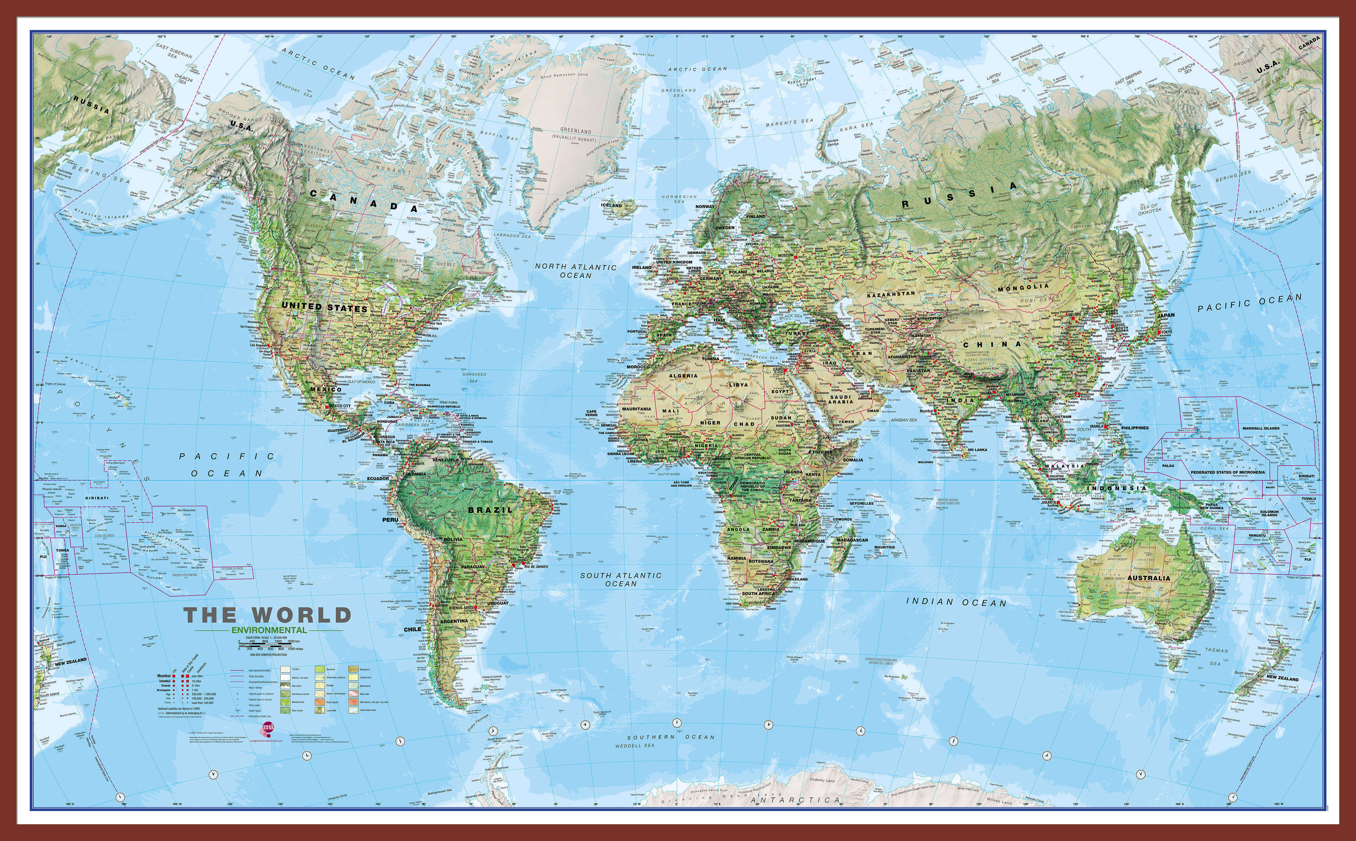 WM00008_L_LBDOK - World Wall Map Environmental