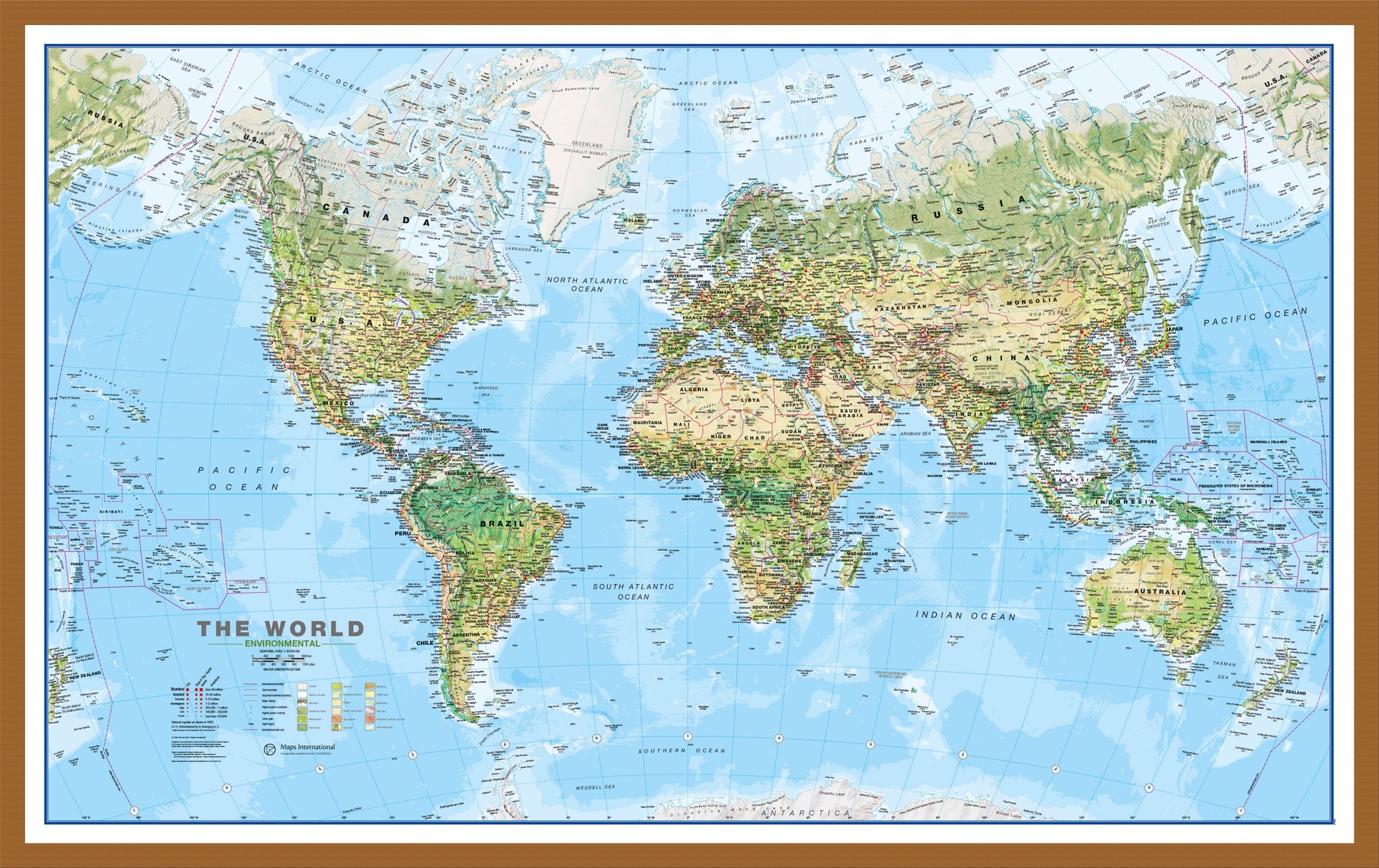 WM00008_L_LBDOK - World Wall Map Environmental