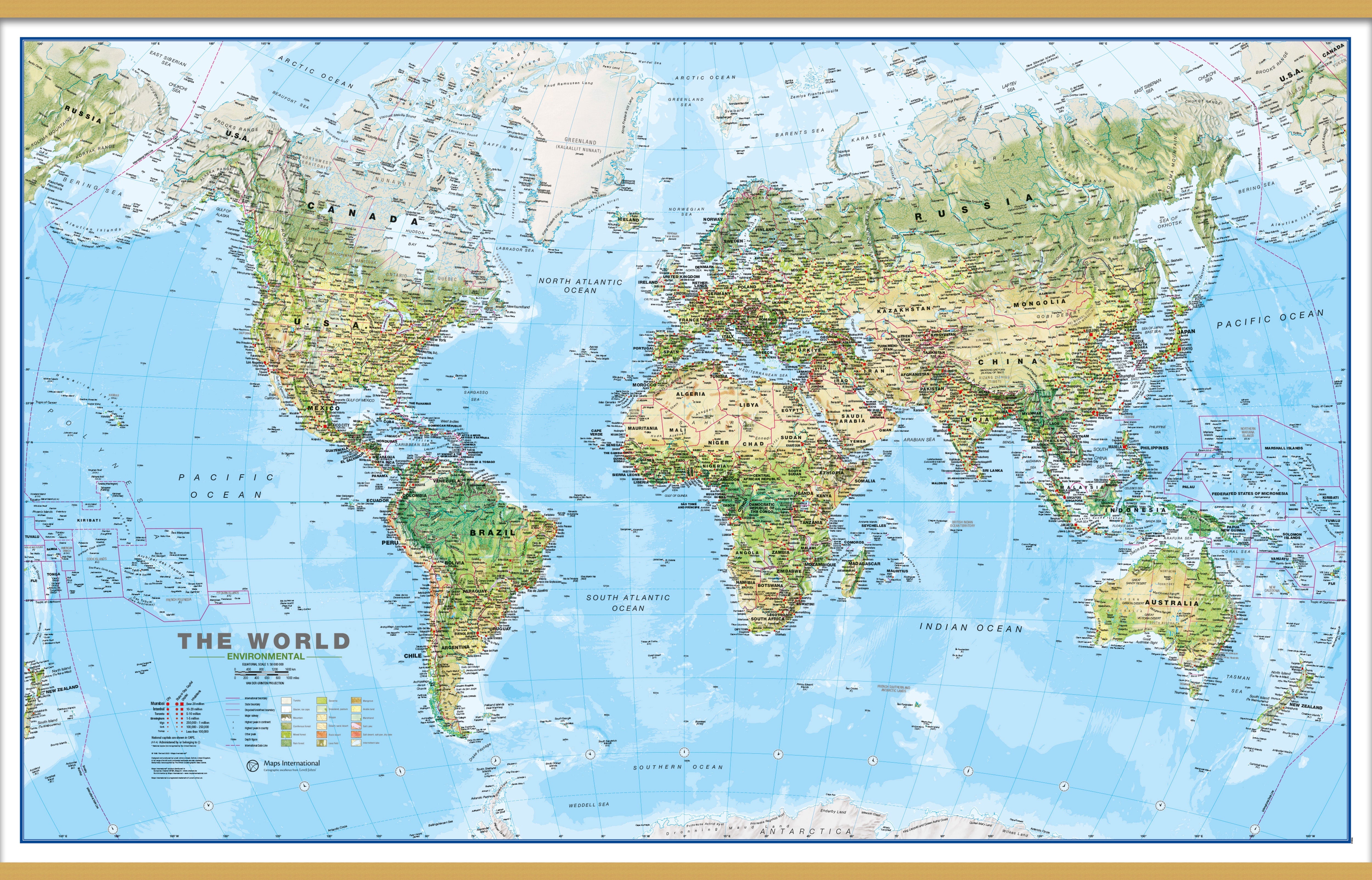 WM00008_L_LWDHB - World Wall Map Environmental