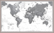 WM01642_M_PINAL - World Wall Map Political Black & White