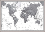 WM01642_H_LBDAL - World Wall Map Political Black & White