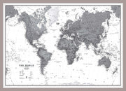 WM01642_M_MGFAL - World Wall Map Political Black & White