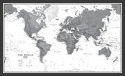 WM01642_M_WDBLA - World Wall Map Political Black & White