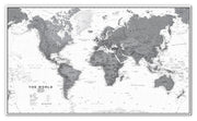 WM01642_M_CANVA - World Wall Map Political Black & White