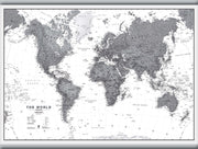 WM01642_M_CANHB - World Wall Map Political Black & White