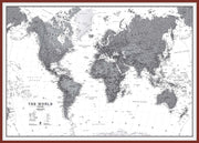 WM01642_H_LBDOK - World Wall Map Political Black & White