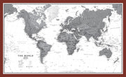 WM01642_M_PINOK - World Wall Map Political Black & White