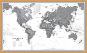WM01642_M_BWOAK - World Wall Map Political Black & White