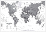 WM01642_H_CANRL - World Wall Map Political Black & White
