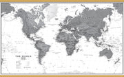 WM01642_H_LWDHB - World Wall Map Political Black & White
