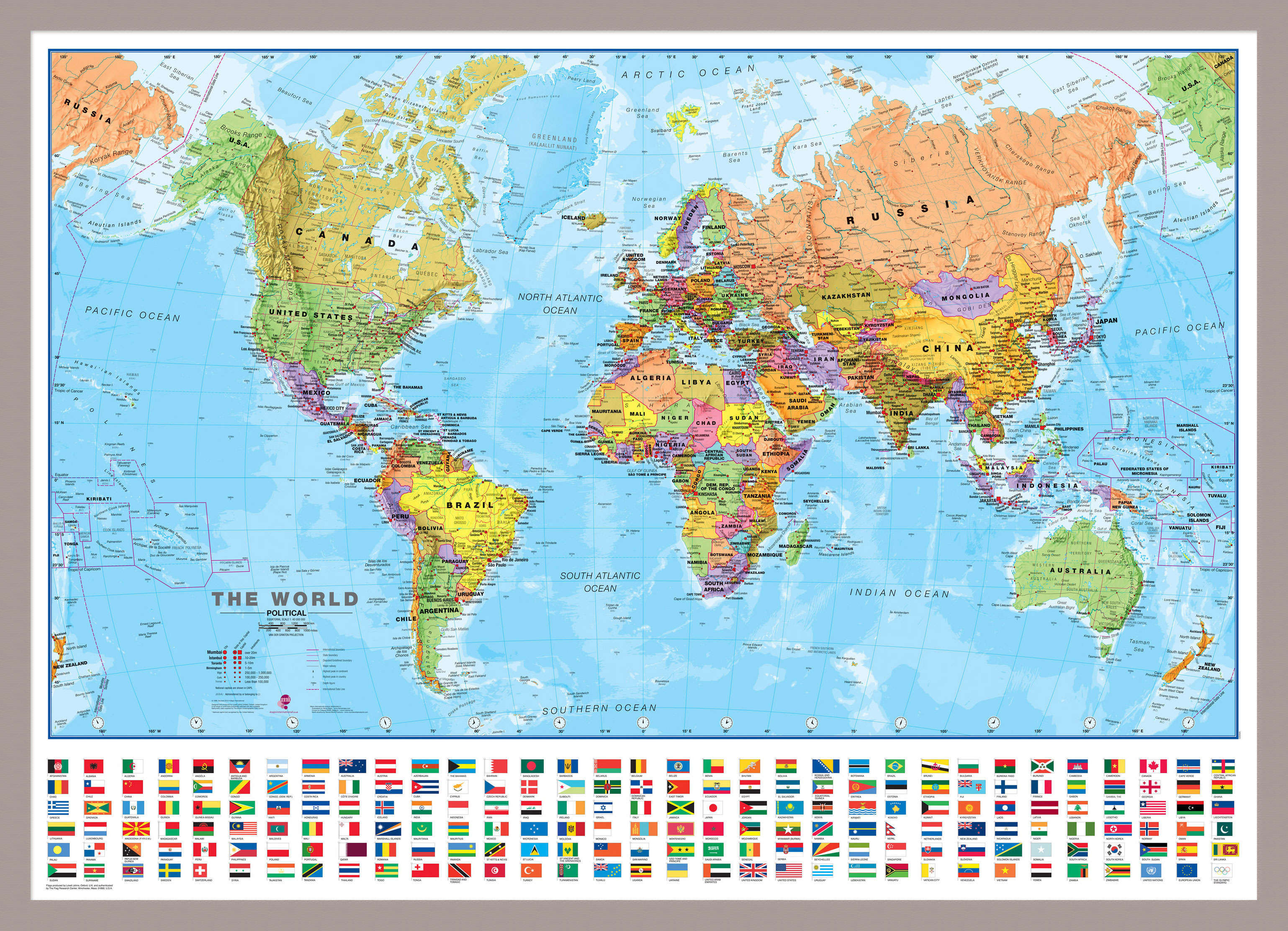 WM00002_M_MGFAL - Political World Map with country flags