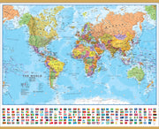 WM00002_S_CWDHB - Political World Map with country flags