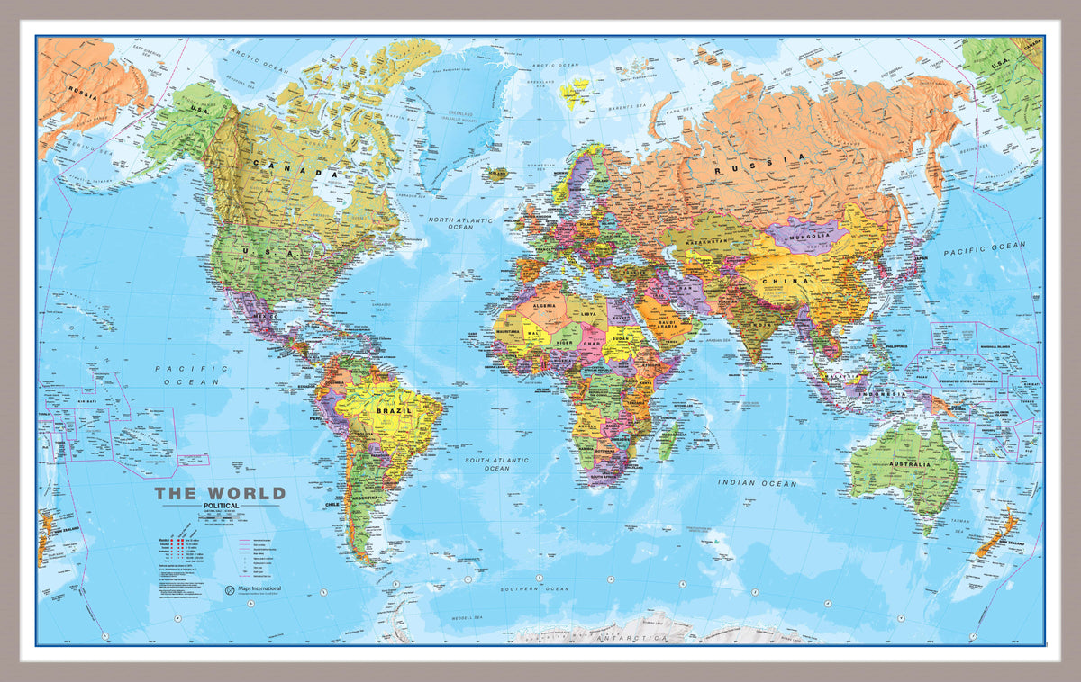 WM00001_L_LBDAL - World Political Map