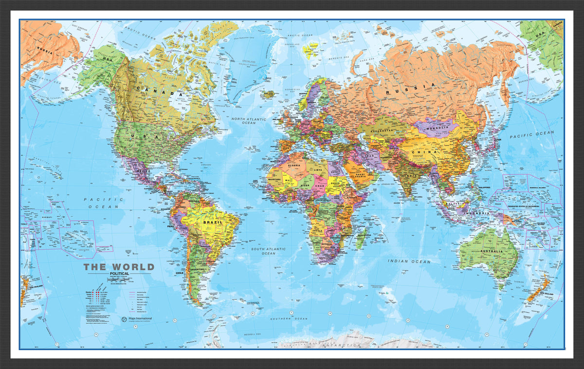 WM00001_L_LBWBL - World Political Map