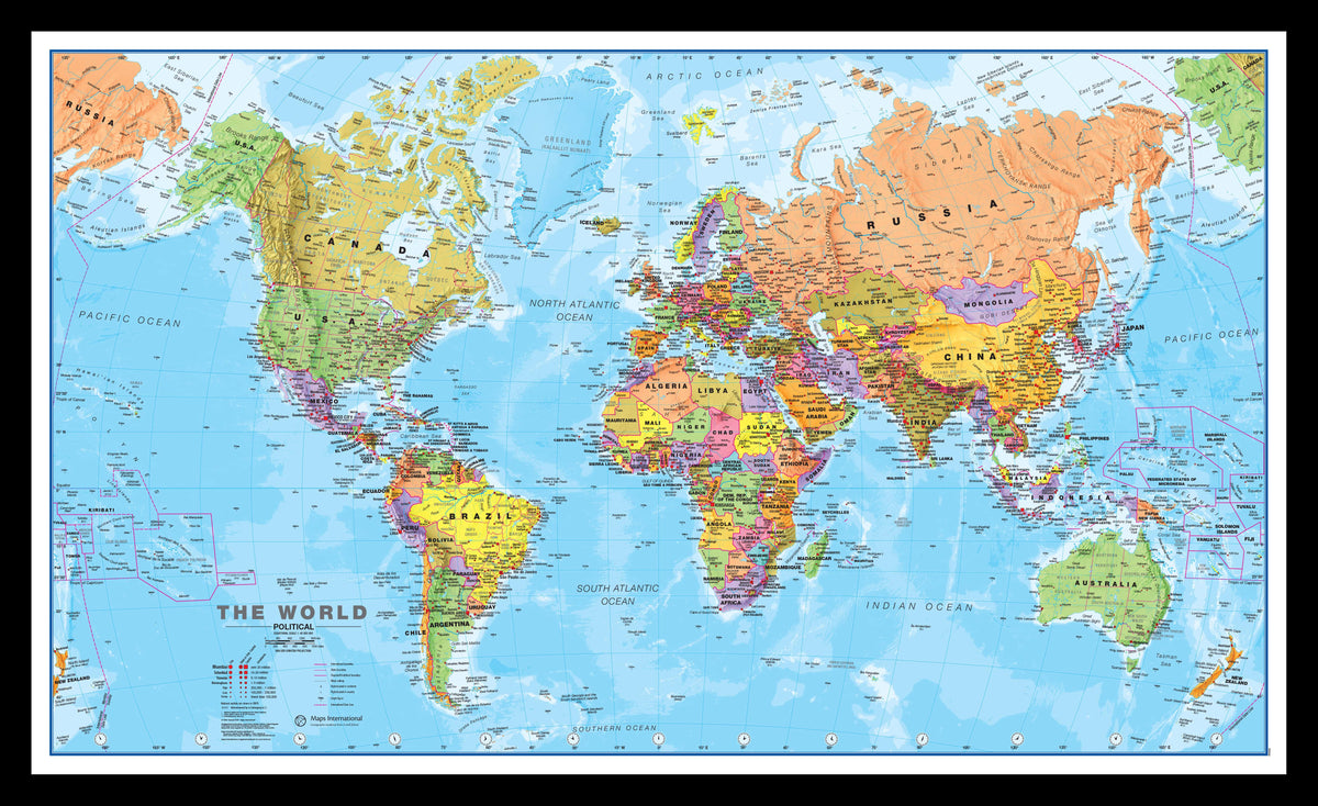 WM00001_M_PINBL - World Political Map