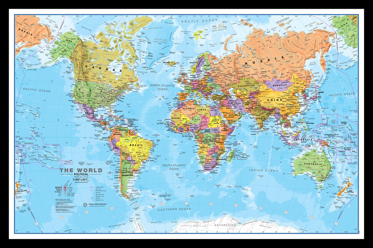 WM00001_S_PINBL - World Political Map