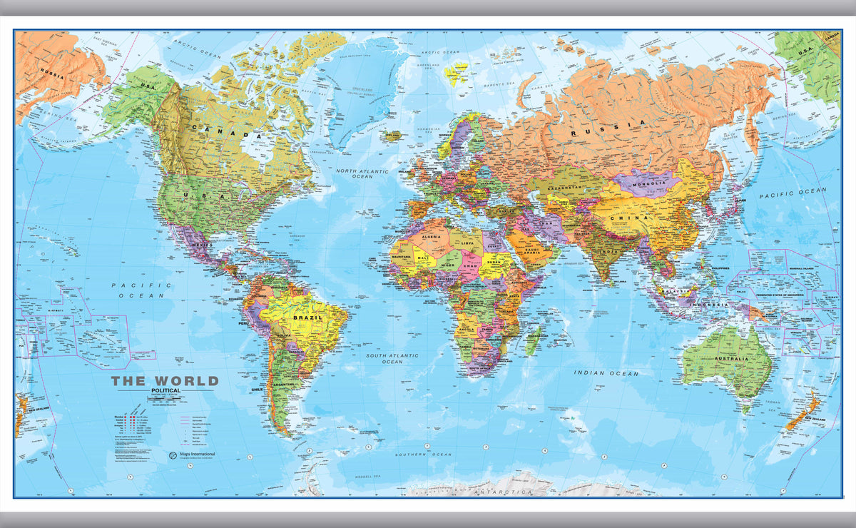 WM00001_H_LAMHB - World Political Map
