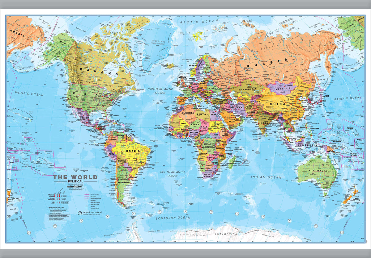 WM00001_S_CANHB - World Political Map