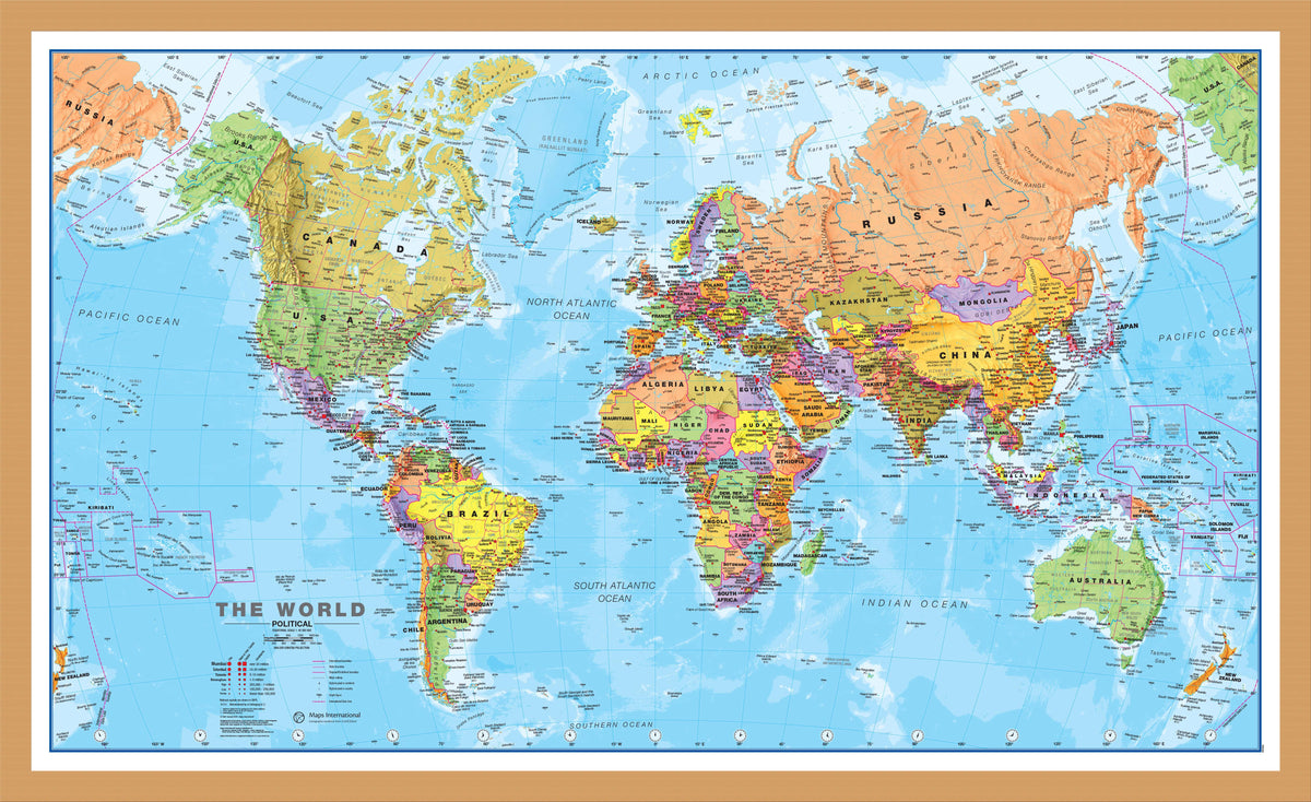 WM00001_M_WDOAK - World Political Map