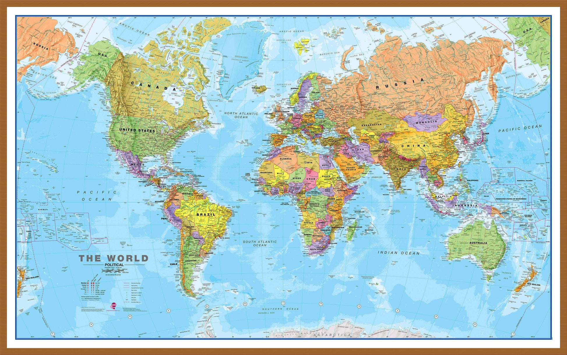 WM00001_L_LBWTE - World Political Map