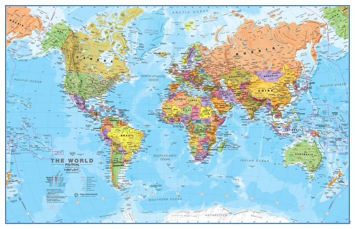 WM00001_S_CANRL - World Political Map