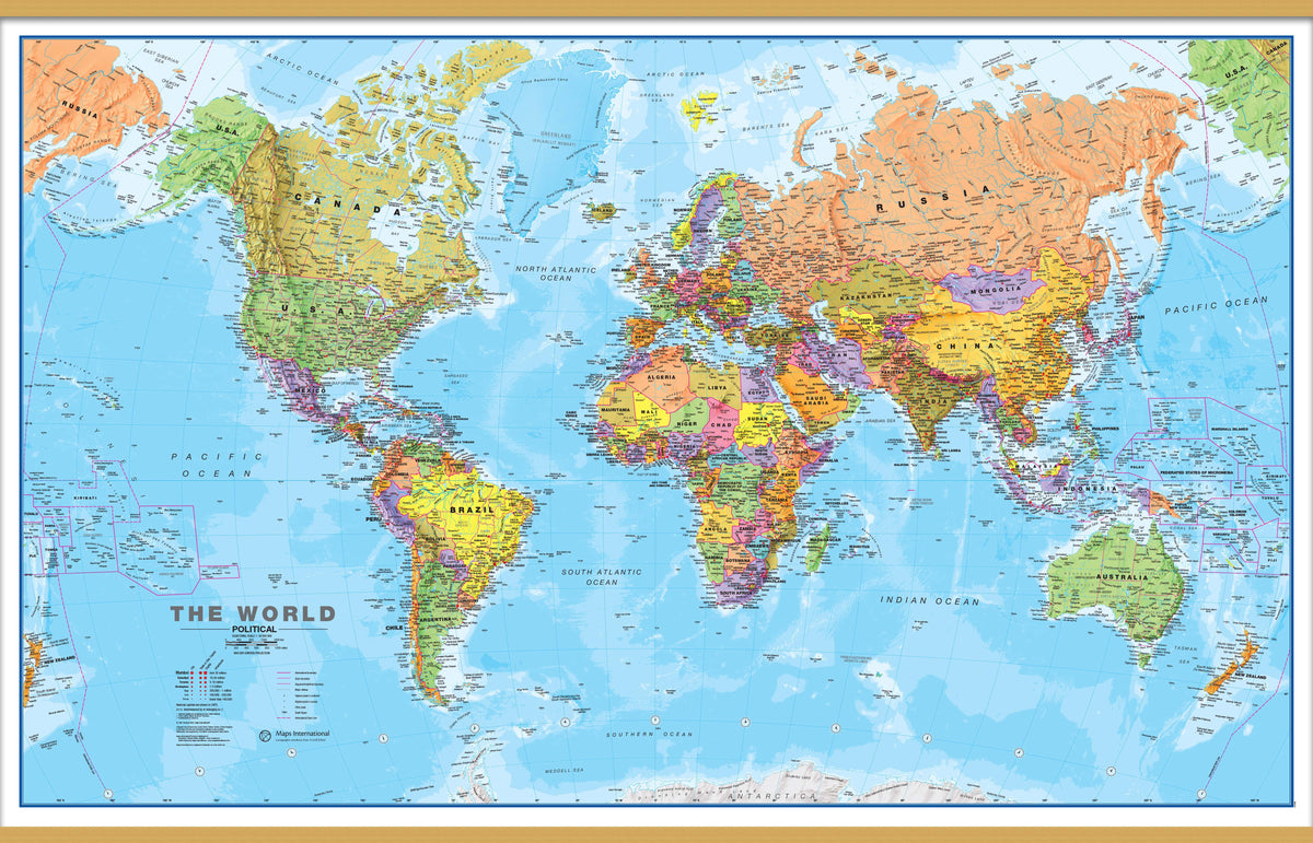 WM00001_L_LWDHB - World Political Map