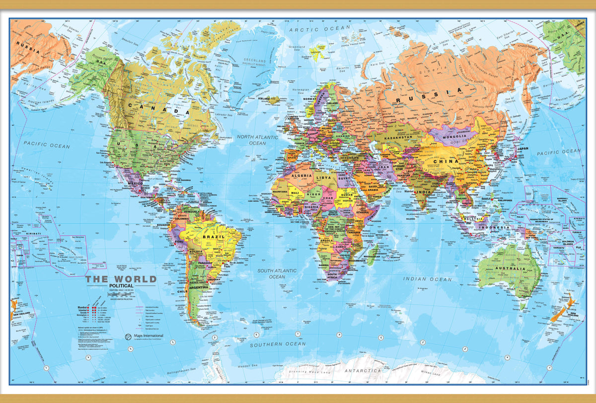 WM00001_S_CWDHB - World Political Map