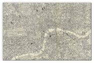 Medium A-Z Historical Canvas Map Central London (Canvas)