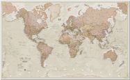 Huge Antique World Map (Pinboard)