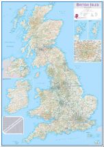 Medium British Isles Routeplanning Map (Pinboard)