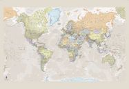 Classic World Map Wallpaper (Wallpaper)