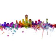 Dallas Watercolour Skyline