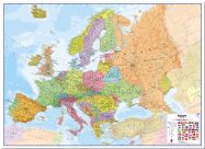 Large Europe Wall Map Political (Pinboard)