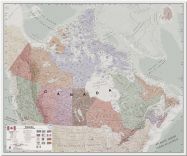 Huge Executive Canada Wall Map (Pinboard)