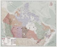 Huge Executive Canada Wall Map (Magnetic board and frame)