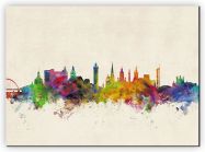 Medium Glasgow City Skyline (Canvas)