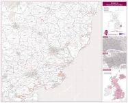 Ipswich Postcode Sector Map (Paper)